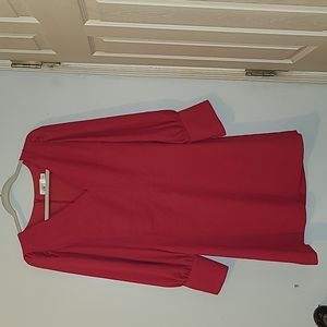 Eliza J dropped waist, puffed sleeves dress NWOT